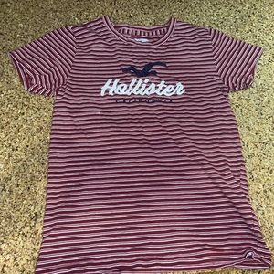 Maroon Stripper Hollister Tee